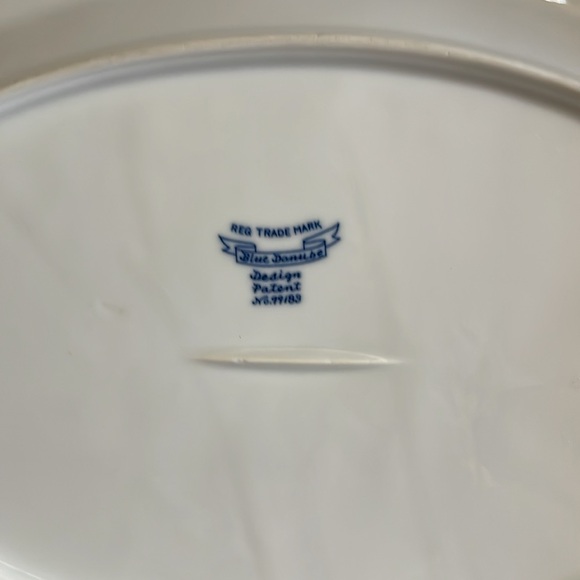 Blue Danube oval serving platter with complete brand. No chips or cracks - Picture 3 of 3